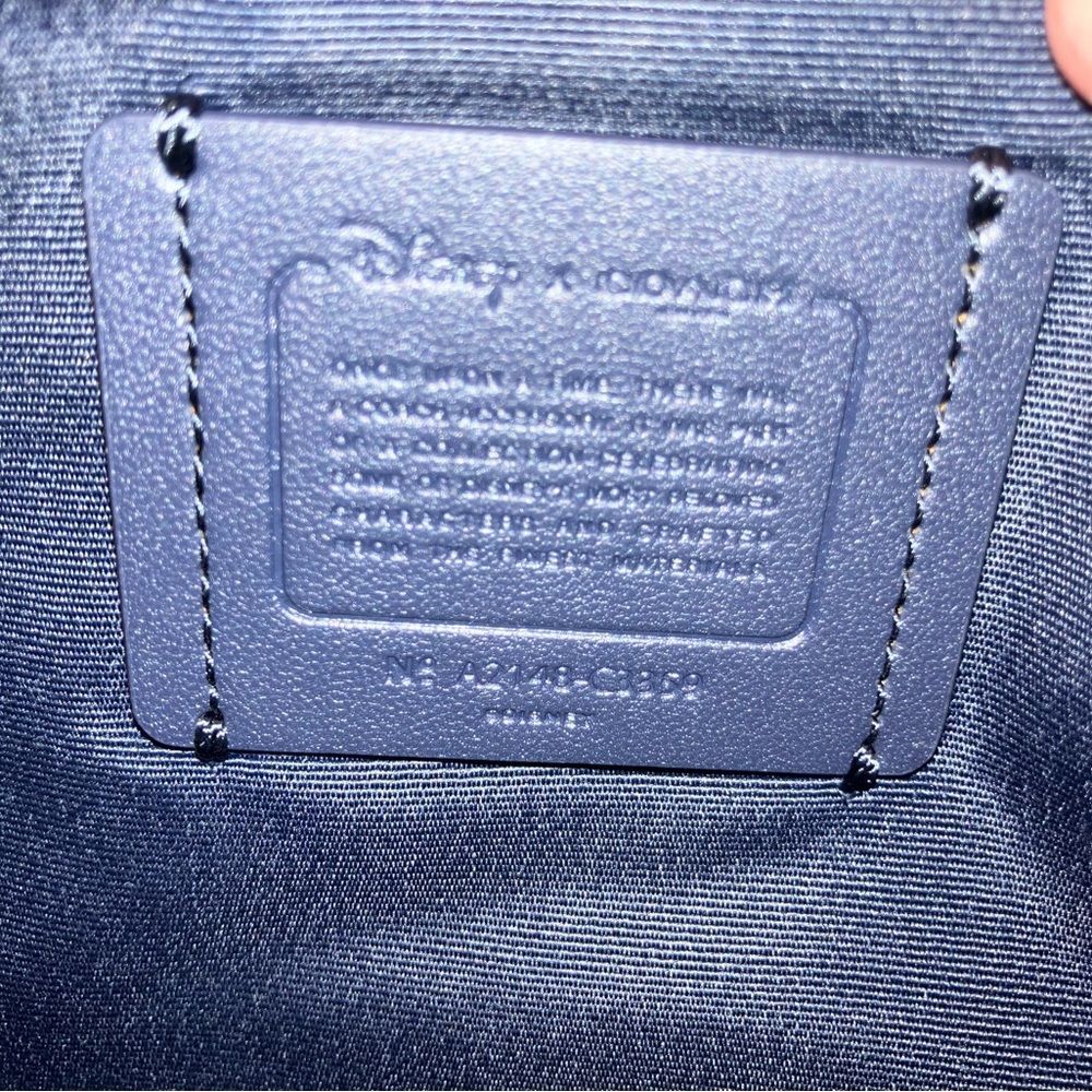 NWT Coach x Disney Cinderella Large Corner Zip Wristlet - Picture 5 of 5